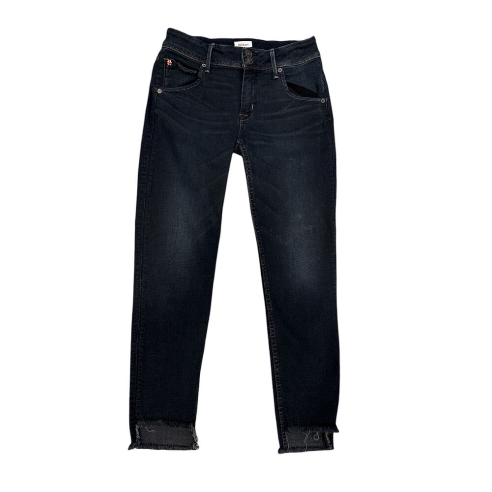 Hudson cat midrise skinny with step hem dark wash size 27